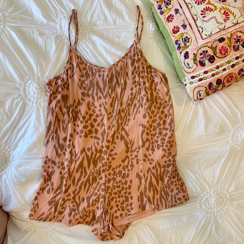 Amuse Society cheetah romper